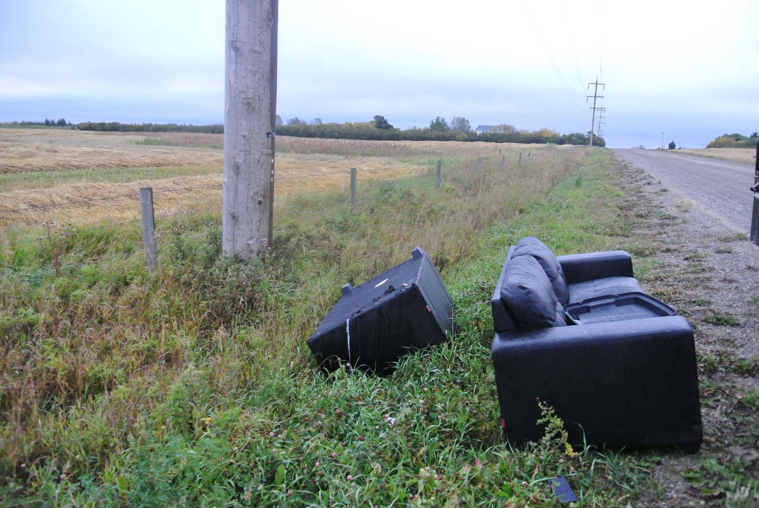 illegal couch dumping