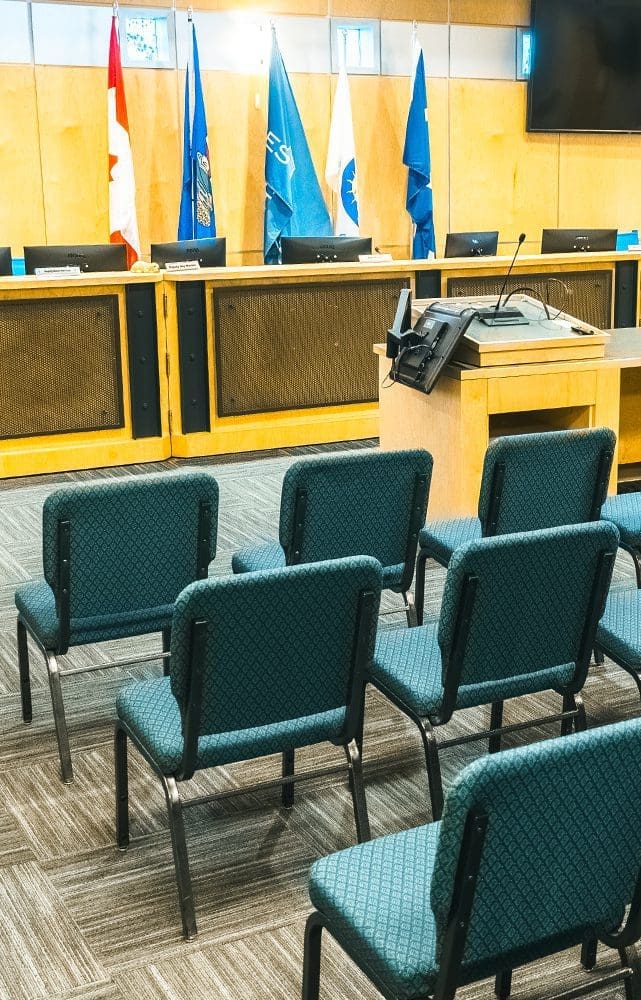 Chestermere council chambers portrait