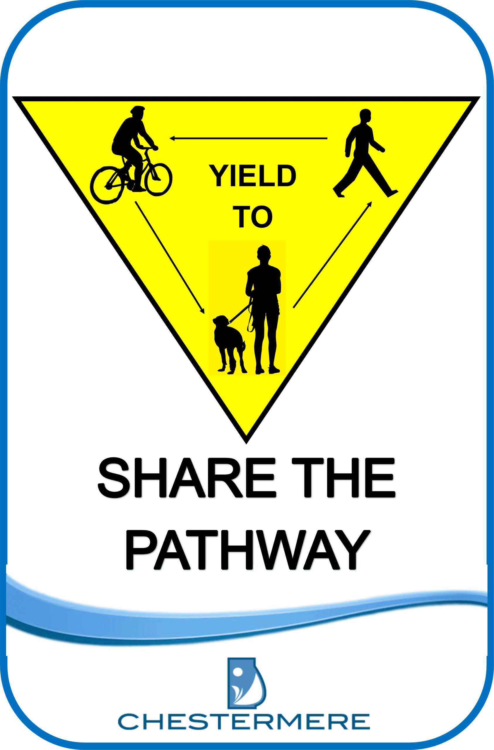 off leash yield sign