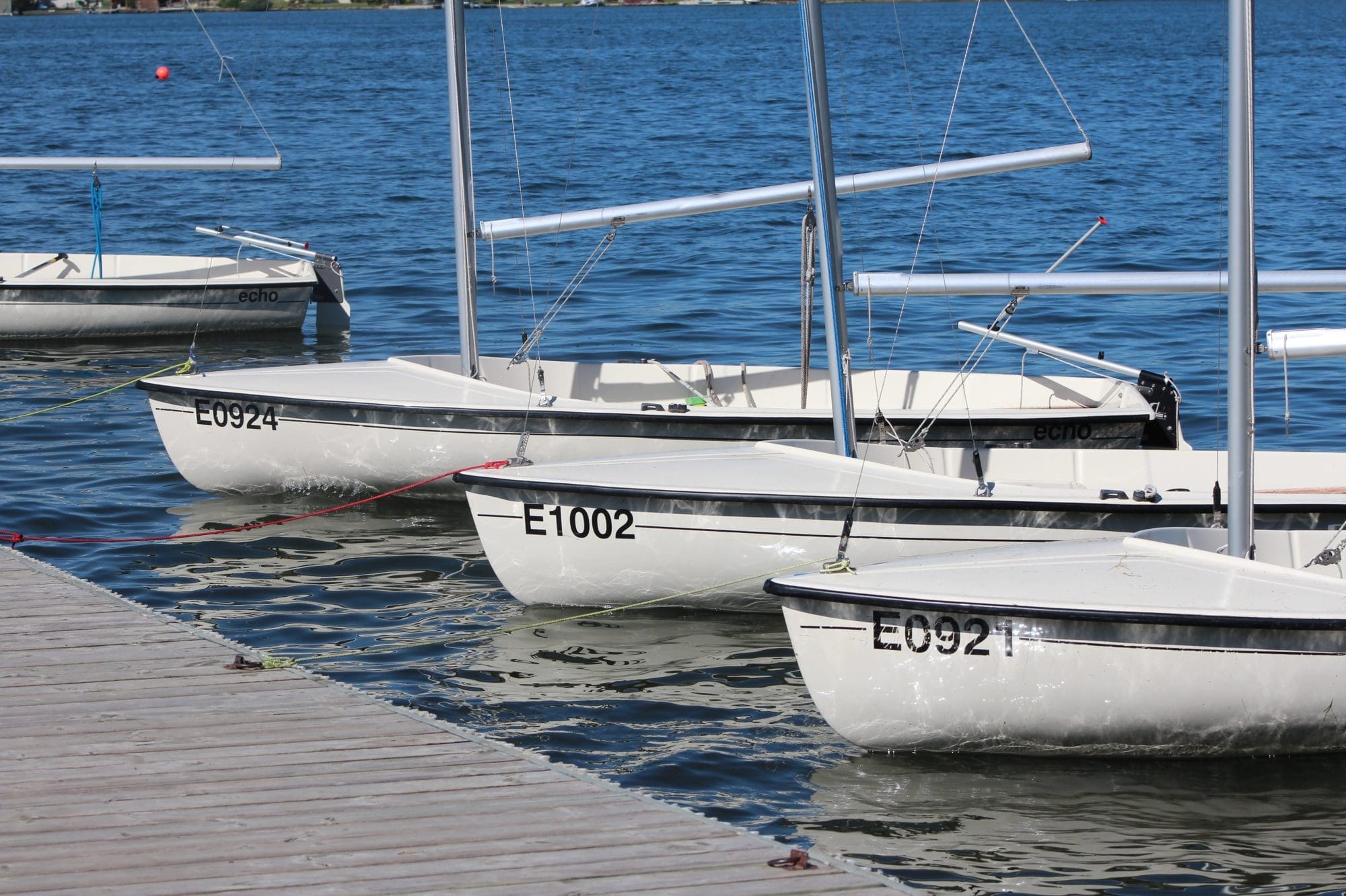 sailboats at dock
