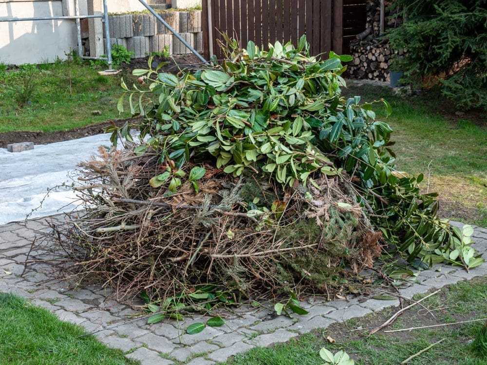 Pile,Of,Garden,Waste,To,Be,Burned,In,The,Garden