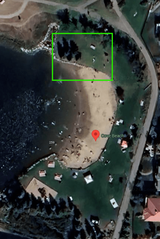 Chestermere Cove Beach Booking Area Map