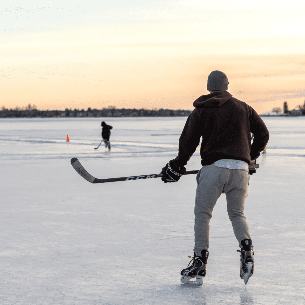 Chestermere Ice Rink - Ice thickness