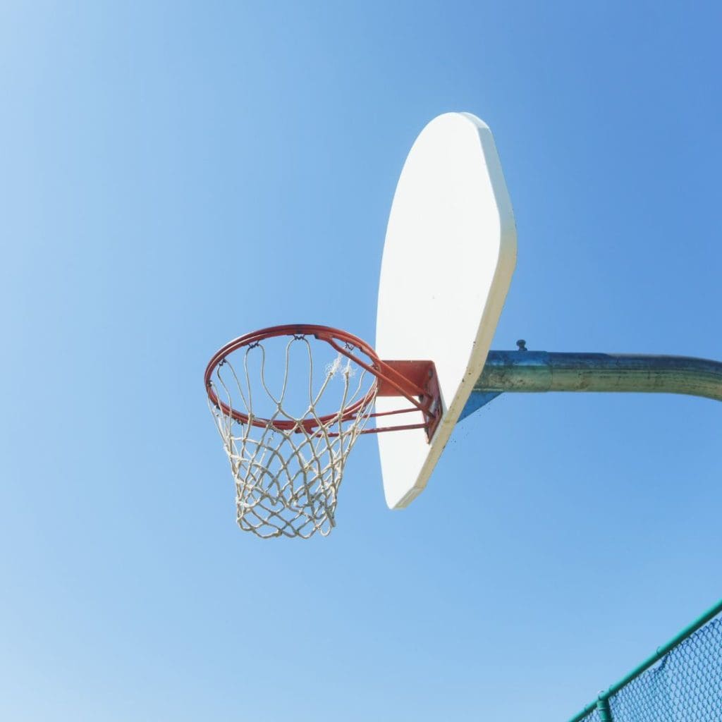 Chestermere basketball hoop