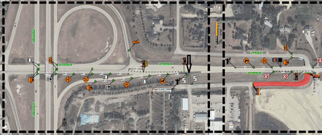 Chestermere Traffic Detour