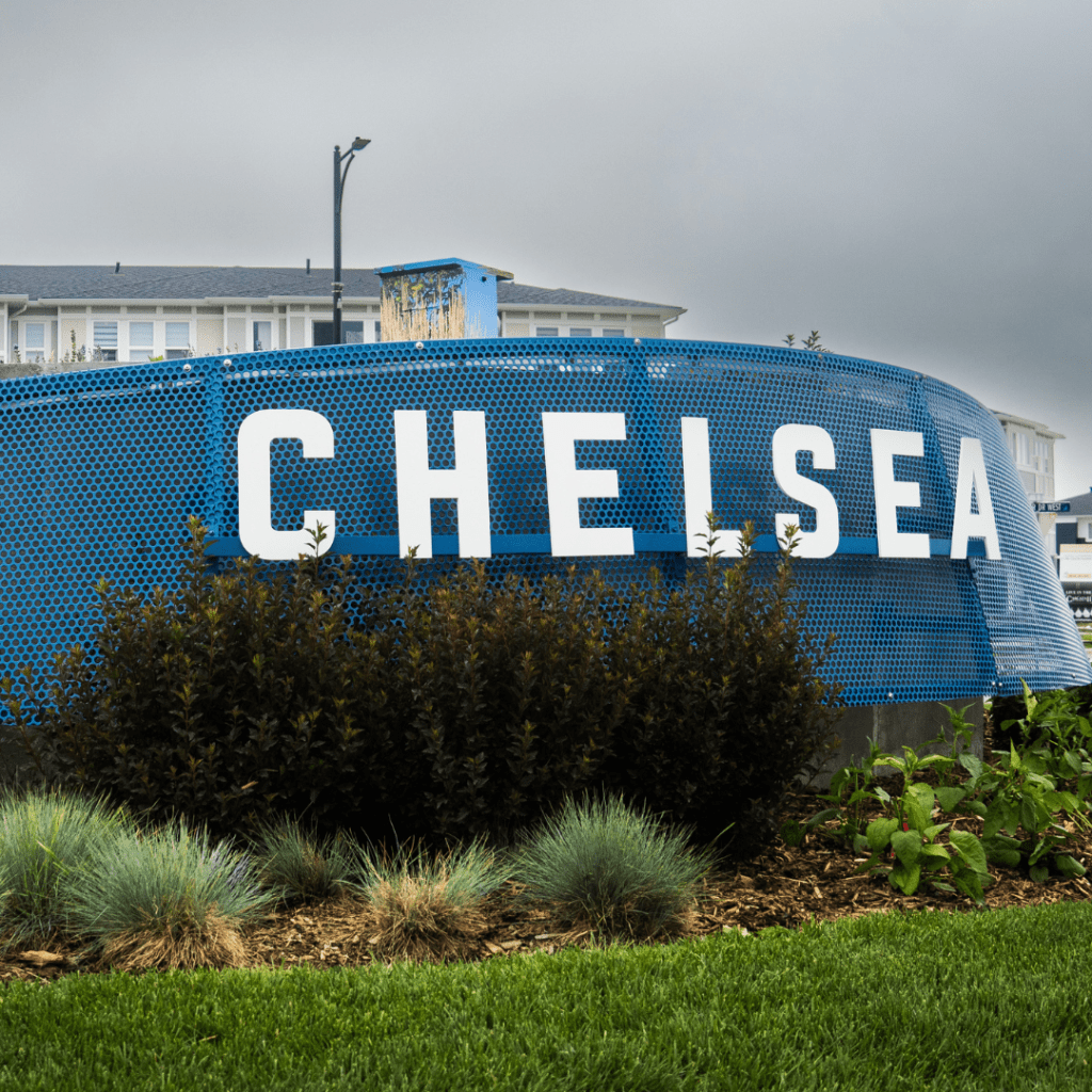 A thumbnail of the Chelsea sign in Chestermere