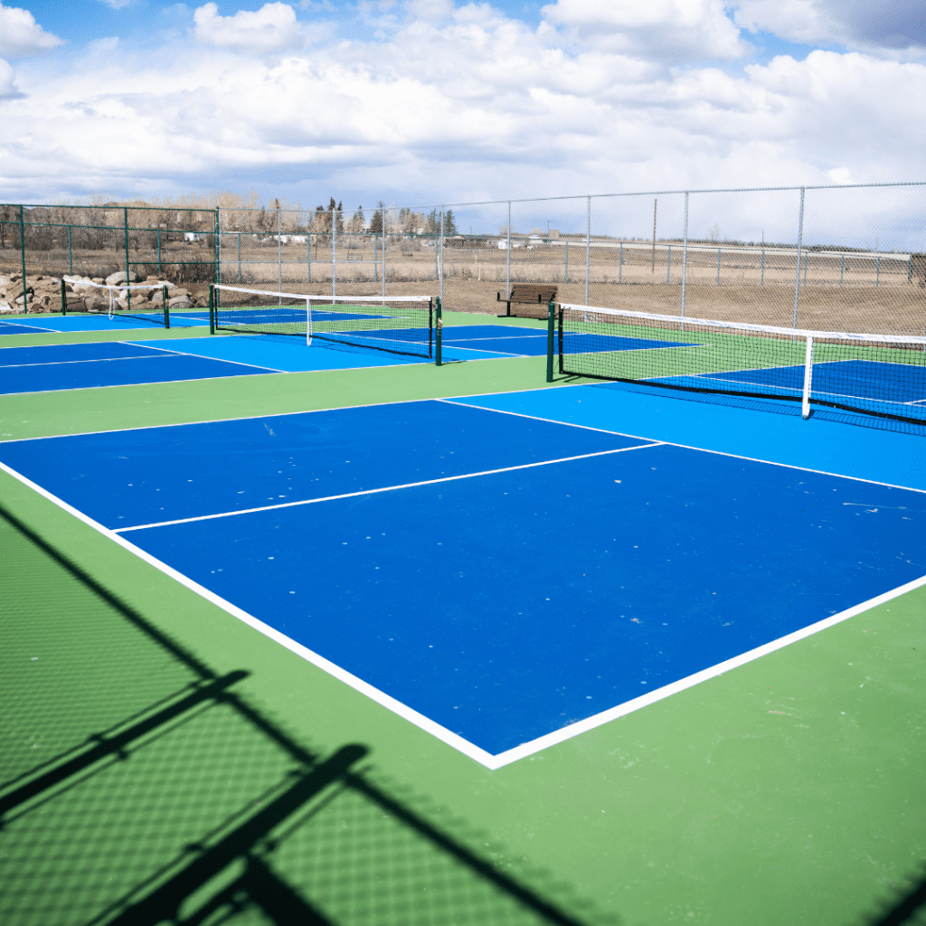 A photo of the Pickleball Courts located in the Cove