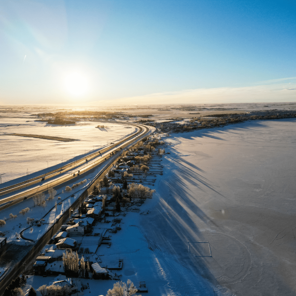 Chestermere seen from above